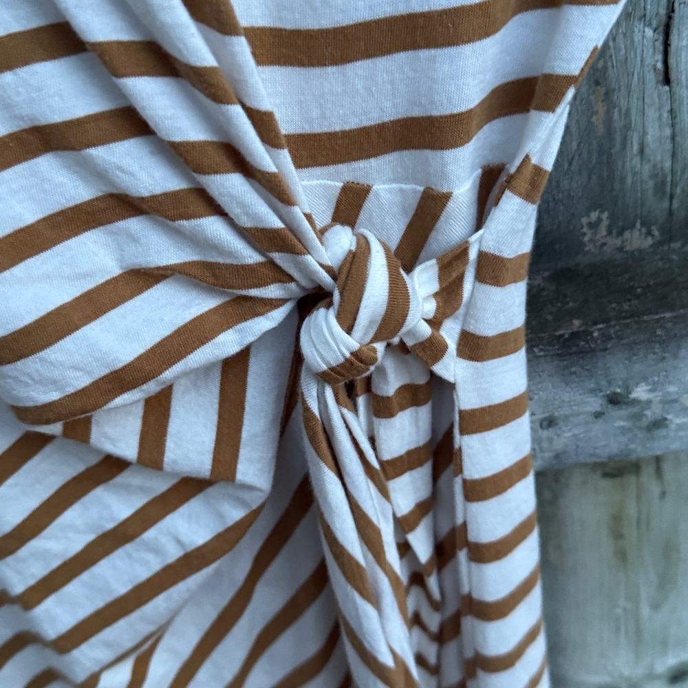 Anthropologie Daily Practice Tiebreaker Muscle-Sleeve Midi Dress XL - Picture 9 of 13